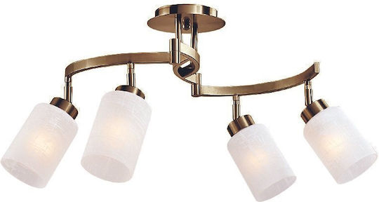 Led7 Deckenleuchte Bronze mit Fassung E27