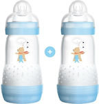 Mam Plastic Bottle Easy Start Anti-Colic with Silicone Nipple for 2+ months 260ml 2pcs