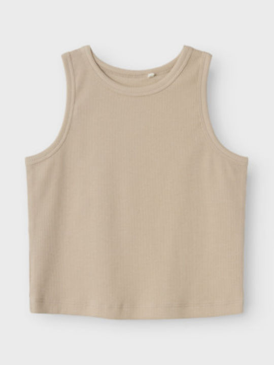 Name It Kids' Crop Top Sleeveless Beige