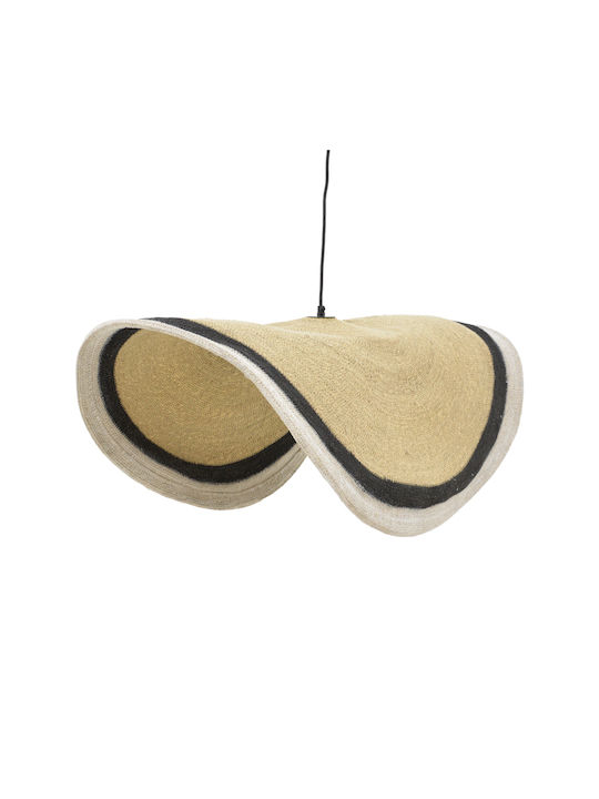 Inart Hatchie Κρεμαστό Φωτιστικό Μαύρο Boho με Ντουί E27 120x120x144εκ.