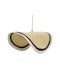 Inart Hatchie Κρεμαστό Φωτιστικό Μαύρο Boho με Ντουί E27 120x120x144εκ.
