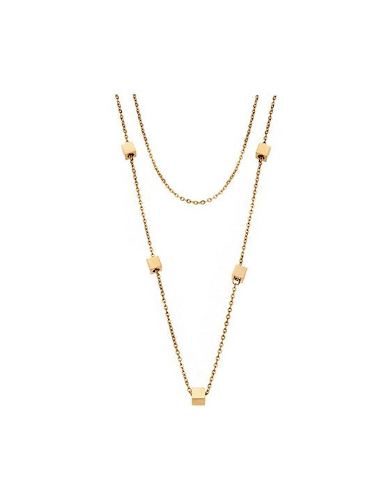 Puppis Necklace from Gold Plated Steel