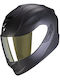 Scorpion Full Face Helmet with Sun Visor ECE 22.06 Carbon Mat