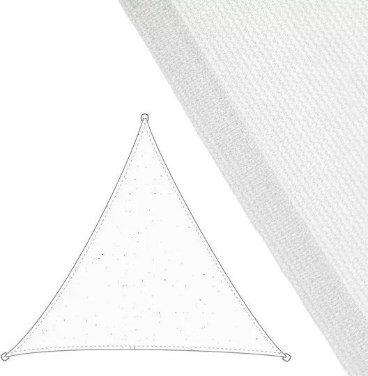 LDK Living Outdoors Dreieckig Sonnensegel Weiß 5x5m