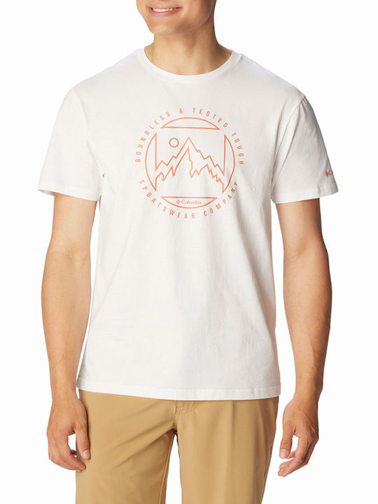 Columbia Herren T-Shirt Kurzarm Weiß