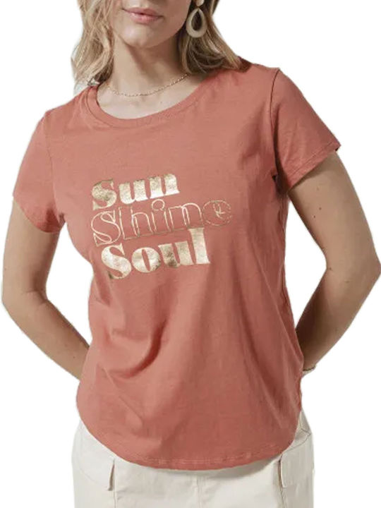 C'est Beau La Vie Damen T-shirt Rot