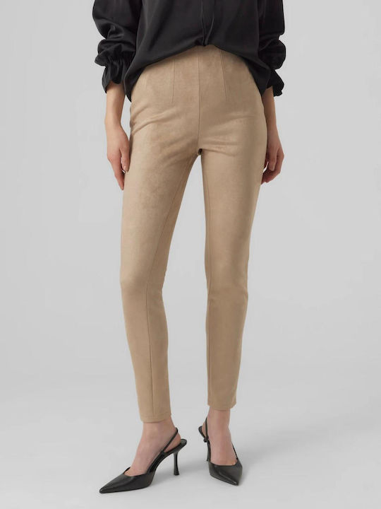 Vero Moda Women's Fabric Trousers Silver