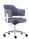 ErgoAction Lauren Office Chair with Blue Arms