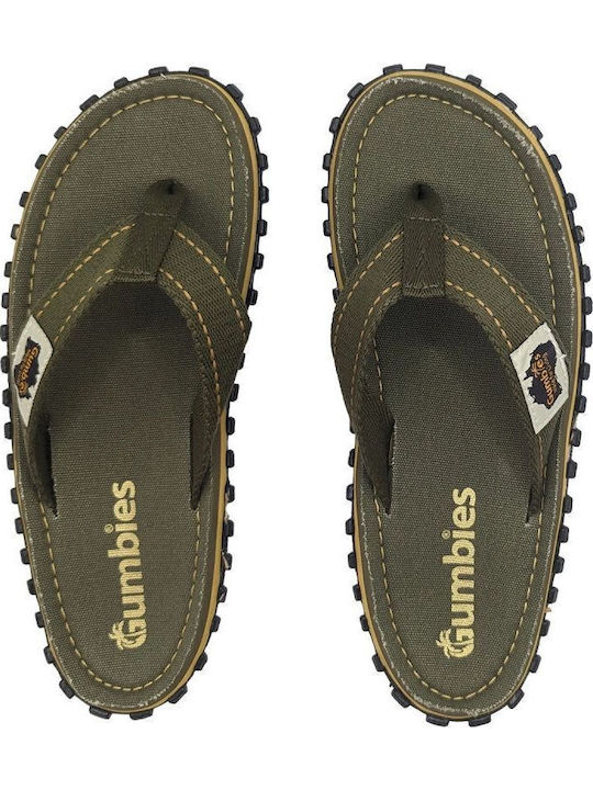 Gumbies Islanders Flip Flops Χακί