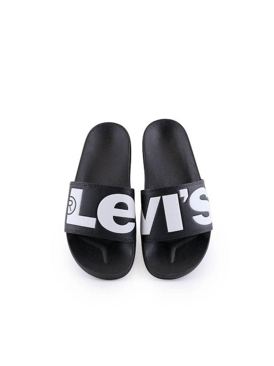 Levi's Σαγιονάρες σε Μαύρο Χρώμα