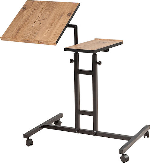 Megapap Atlantic Pine Laptop Table Τραπεζάκι για Laptop Καφέ