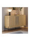 Bufet Naive din Lemn & Metal Sapphire Oak 126x40x80cm