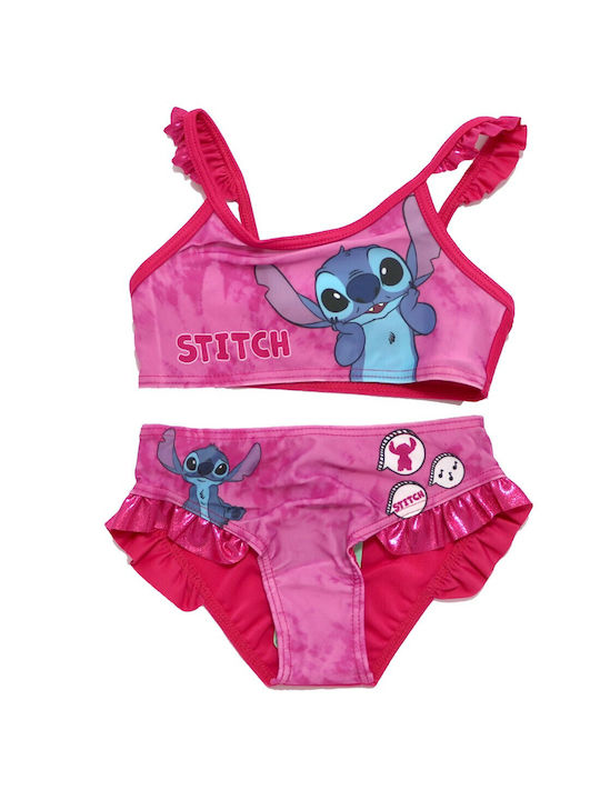 Disney Kinder Badebekleidung Bikini Lilo & Stitch Fuchsie