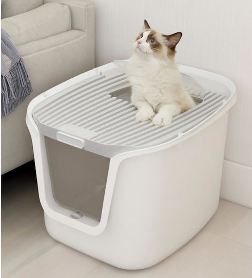 Animal Cat Toilet Closed Gray L44.5 x W37.5 x H33cm
