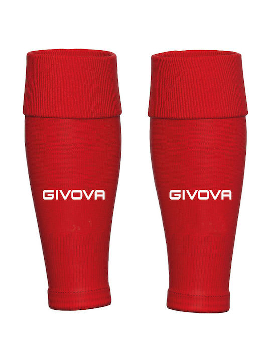 Givova Leg Sleeves for Football Shin Guards Red...