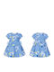 Children's Dress Short Sleeve Tulle Blue