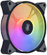 Darkflash AR12 Case Fan 120mm (1200rpm / 48cfm) with ARGB Lighting and 6-Pin Connection