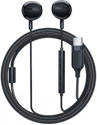 Acefast In-ear Handsfree Headphones with Connector USB-C Black