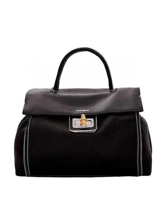 Tommy Hilfiger Γυναικεία Τσάντα Tote Χειρός Μαύρη AW0AW16296