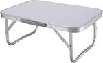 Nattera Aluminum Foldable Table for Camping in Case Silver