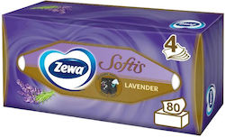 Zewa Softis Style Box 80 Χαρτομάντηλα (1 Κουτί)