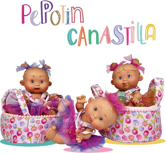 Nines d' Onil Μωρό Κούκλα Pepotin Canastilla 21 εκ. (Διάφορα Σχέδια) 1τμχ