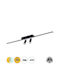 Inlight Monos LED Bianco reglabil Spot în Culoare Negru