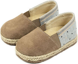 Babywalker Espadrile boteza din material textil Gri