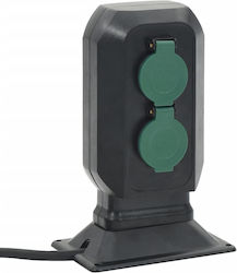 vidaXL Double Garden Power Socket