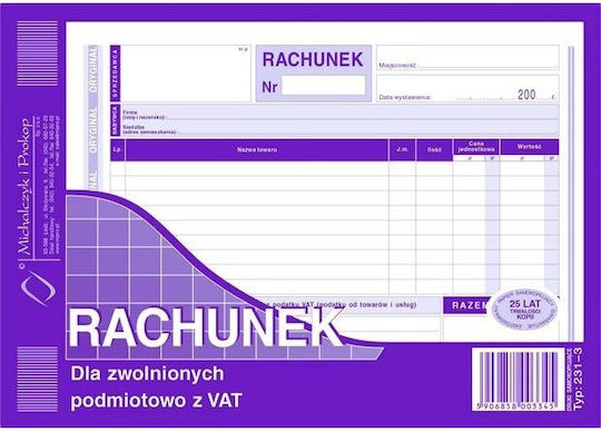 Michalczyk i Prokop Различни формуляри 80 Листа
