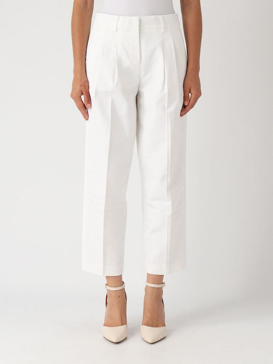 Michael Kors Women's Fabric Trousers White