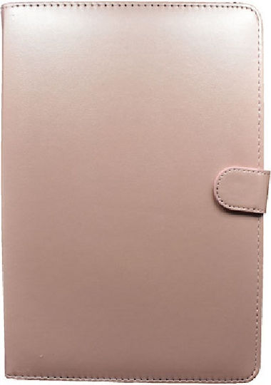 Flip Cover Ανθεκτική Ροζ Χρυσή (Universal 7-8")