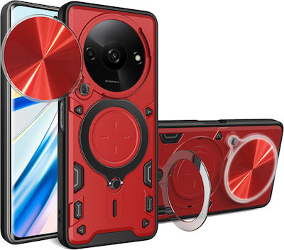 Techsuit Back Cover Red (Redmi A3)