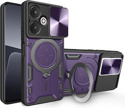 Techsuit Umschlag Rückseite Lila (Xiaomi Redmi 13C, Poco M6) Techsuit Umschlag Rückseite Lila (Xiaomi Redmi 13C, Poco M6)