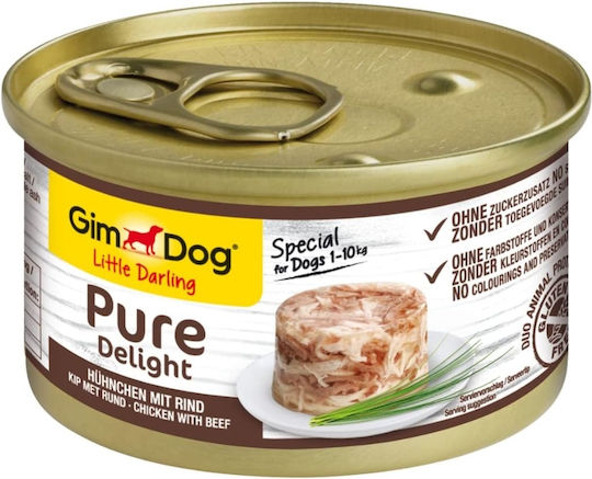 Dog Food Υγρή Τροφή Σκύλων σε Φακελάκι με Κοτόπουλο και Βοδινό 85gr