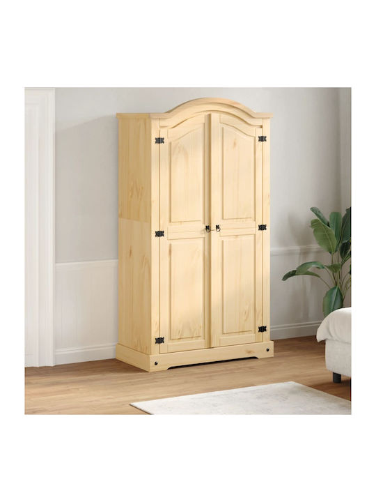Double Door Wardrobe Corona Solid pine wood 102...