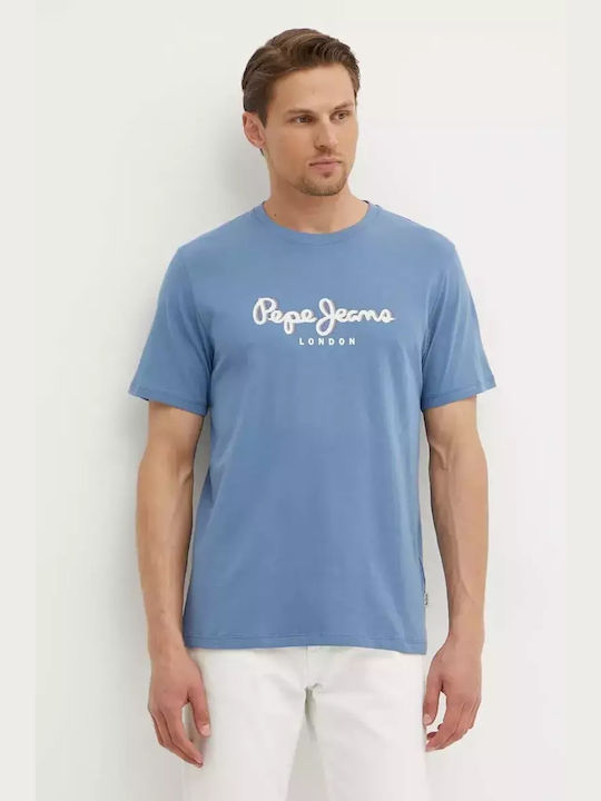 Pepe Jeans Ανδρικό T-shirt Κοντομάνικο Μπλε