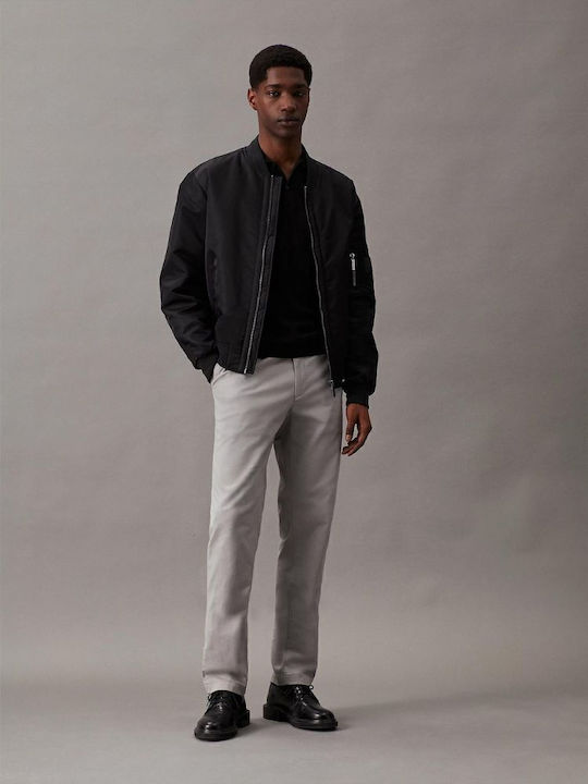 Calvin Klein Trousers Chino in Slim Fit Granite...