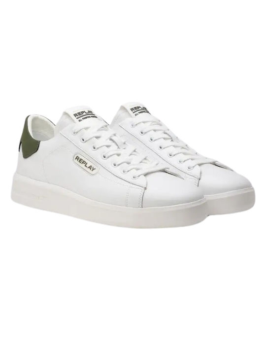 Replay University Bărbați Sneakers White Green