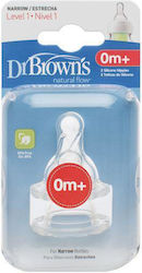 Dr. Brown's Silicone Baby Bottle Teats for 0+ months 2pcs