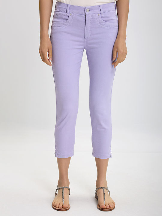 Anna Montana Blugi pentru femei cu croială skinny Lilac