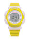 Honhx Kids Digital Watch with Rubber/Plastic Strap Yellow