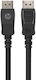 HP Кабел DisplayPort мъжки - DisplayPort мъжки 1м Черен (-DHC-DP01-1M)