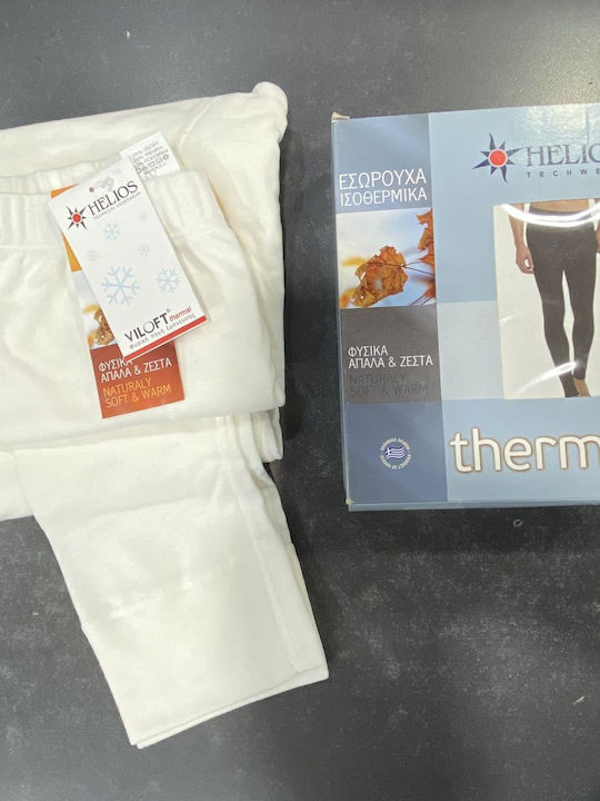 Helios Pantaloni termici Alb