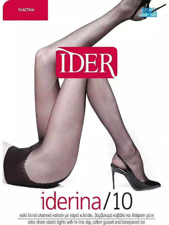 IDER Прозрачно Дамско чорапогащник 10 Ден Beige