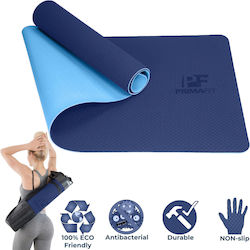 PrimaFit Exercise Mat Yoga Blue 183x61cm PrimaFit Exercise Mat Yoga Blue 183x61cm
