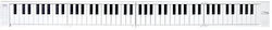 Blackstar Keybaord Carry-on Folding Piano cu 88 Taste Standard Touch Alb