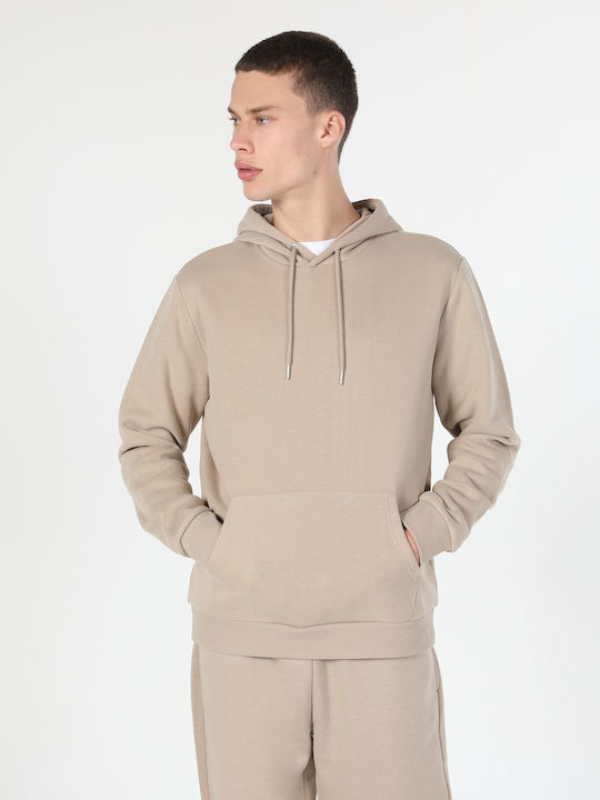 Colin's Φούτερ με Κουκούλα Beige