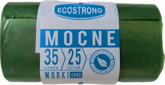 EcoStrong Müllsäcke Kapazität 35lt 60x50cm 25 Stück Grün
