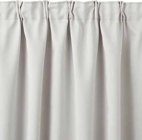 La Redoute Interieurs Κουρτίνα με Τρέσα Γκρι 140x350εκ.